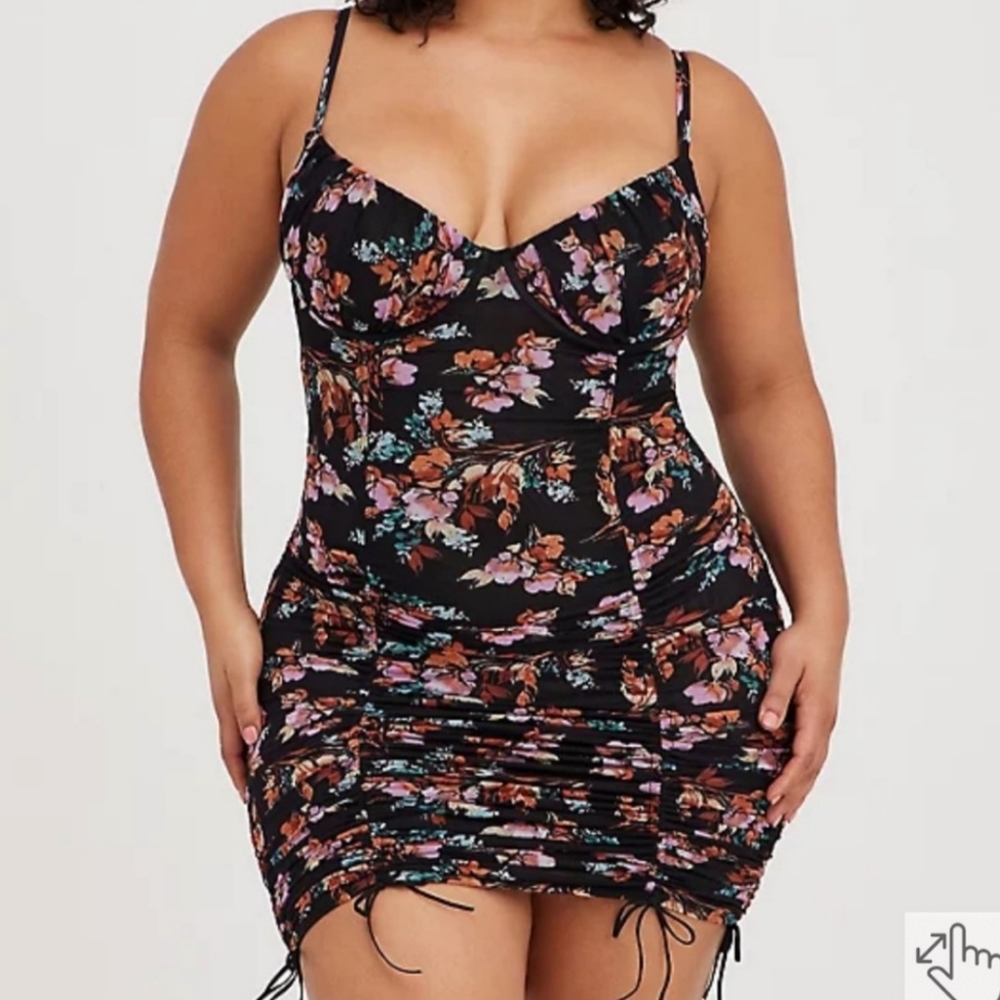 Torrid Floral Mesh Chemise